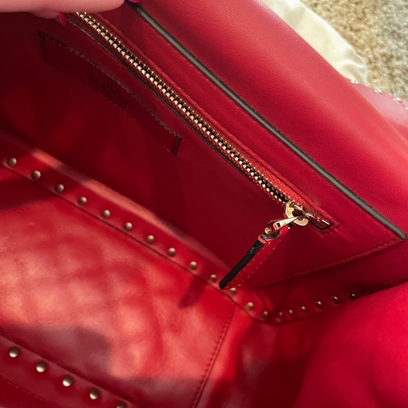 Valentino Rockstud Red Handbag (wanting to trade for smaller size) - Picture 10 of 14